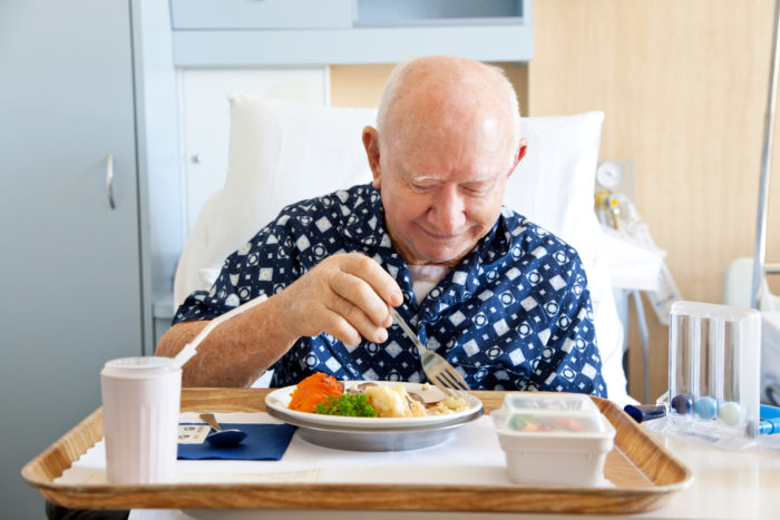 Senior Patient Eating