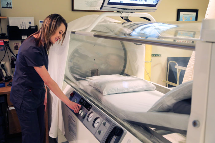 Lindsey Olmstead Wound Care Hyperbaric Chamber
