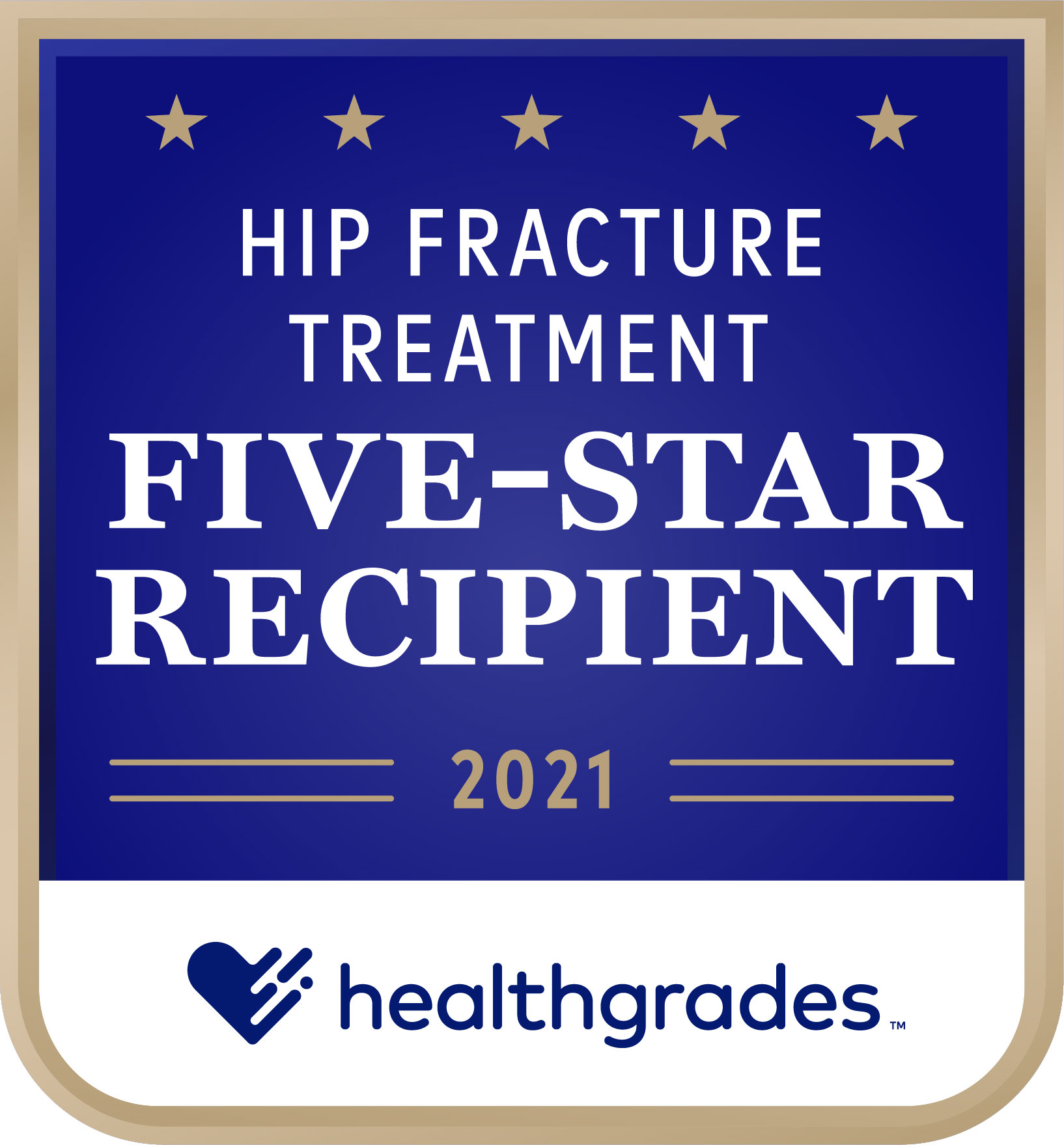 Healthgrades Hip Fracture Treatment Five-Star Recipient 2021