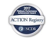 ACTION Registry®–GWTG Platinum Performance Achievement Award™ (2017)
