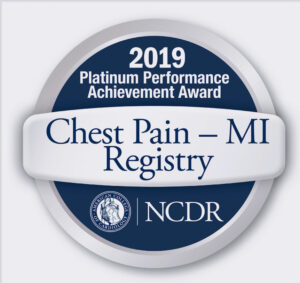Chest Pain – MI Registry™ – Platinum Performance Achievement Award (2019)