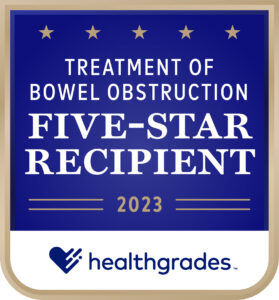 Treatment of Bowel Obstruction Five-Star Recipient – Healthgrades (2020, 2021, 2023)