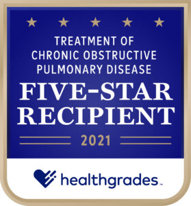 Treatment of Chronic Obstructive Pulmonary Disease, Five-Star Recipient (2021)