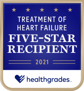 Treatment of Heart Failure Five-Star Recipient – Healthgrades (2015 – 2021)