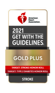Get With The Guidelines®-Stroke Gold Plus with Target: Stroke Honor Roll and Target Type 2 Diabetes Honor Roll