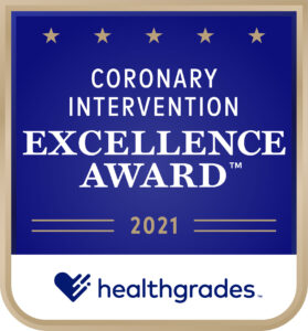Coronary Intervention Excellence Award™ – Healthgrades (2021)