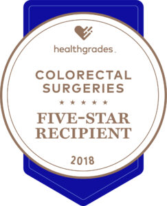 Colorectal Surgeries, Five-Star Recipient – Healthgrades (2017, 2018)