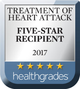 Treatment of Heart Attack Five-Star Recipient – Healthgrades (2015, 2016, 2017)