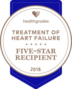 Treatment of Heart Failure Five-Star Recipient – Healthgrades (2015, 2016, 2017, 2018)
