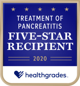 Treatment of Pancreatitis Five-Star Recipient – Healthgrades (2020)