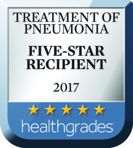 Treatment of Pneumonia, Five-Star Recipient – Healthgrades (2012 – 2017)