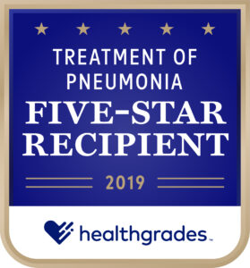 Treatment of Pneumonia, Five-Star Recipient – Healthgrades (2012 – 2019)