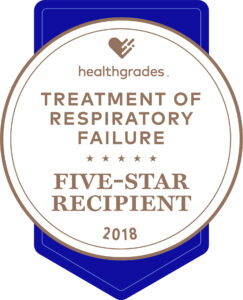 Treatment of Respiratory Failure, Five-Star Recipient – Healthgrades (2013 – 2018)