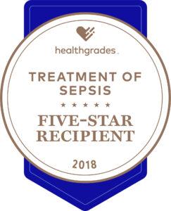 Treatment of Sepsis, Five-Star Recipient – Healthgrades (2011 – 2018)