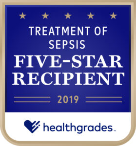Treatment of Sepsis, Five-Star Recipient – Healthgrades (2011 – 2019)
