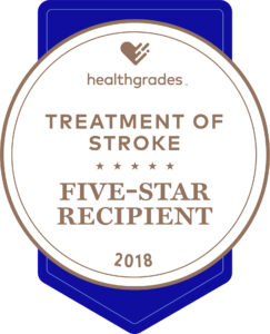Treatment of Stroke, Five-Star Recipient – Healthgrades (2018)