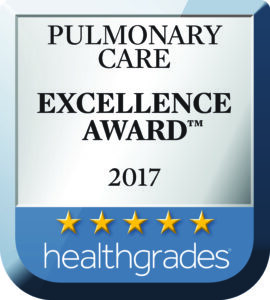 Pulmonary Care Excellence Award™ – Healthgrades (2017)