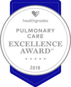 Pulmonary Care Excellence Award™ – Healthgrades (2017, 2018)