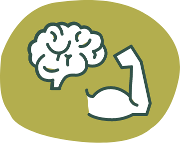 muscle and brain icon