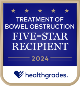 Healthgrades Treatment of Bowel Obstruction for 5 Years in a Row (2020-2024)