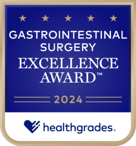 Healthgrades Top 10% in the Nation for Gastrointestinal Surgery for 6 Years in a Row (2019-2024)