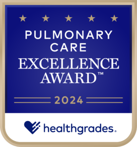 Healthgrades Top 10% in the Nation for Overall Pulmonary Services in 2024