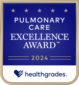 Healthgrades Top 10% in the Nation for Overall Pulmonary Services in 2024