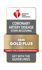 Get With The Guidelines® – Coronary Artery Disease STEMI Receiving Gold Plus, Target: Type 2 Diabetes Honor Roll (2025, 2026)
