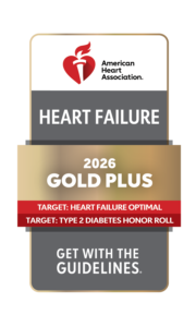 Get With The Guidelines® – Heart Failure Gold Plus with Target: Heart Failure Optimal and Target: Type 2 Diabetes Honor Roll (2026)